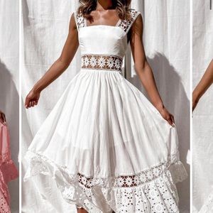 White lace dress